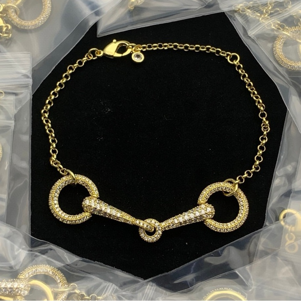 LUXURY INSPIRED HORSE-BIT H BRAND BRACELET